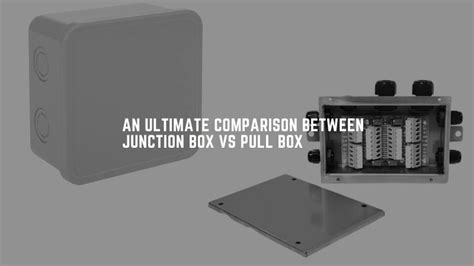 when should you use a junction box|junction box vs distribution.